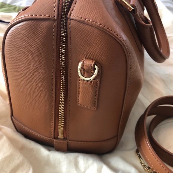 SOLD Tory Burch Caramel Satchel with Crossbody - Picture 8 of 8